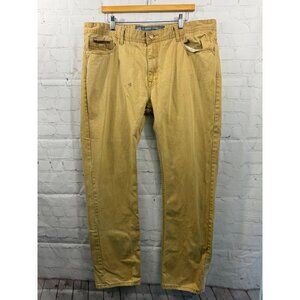 Jordon Craig Jeans Mens Size W40 x L34 Faded khaki Yellow Grungy  (READ)
